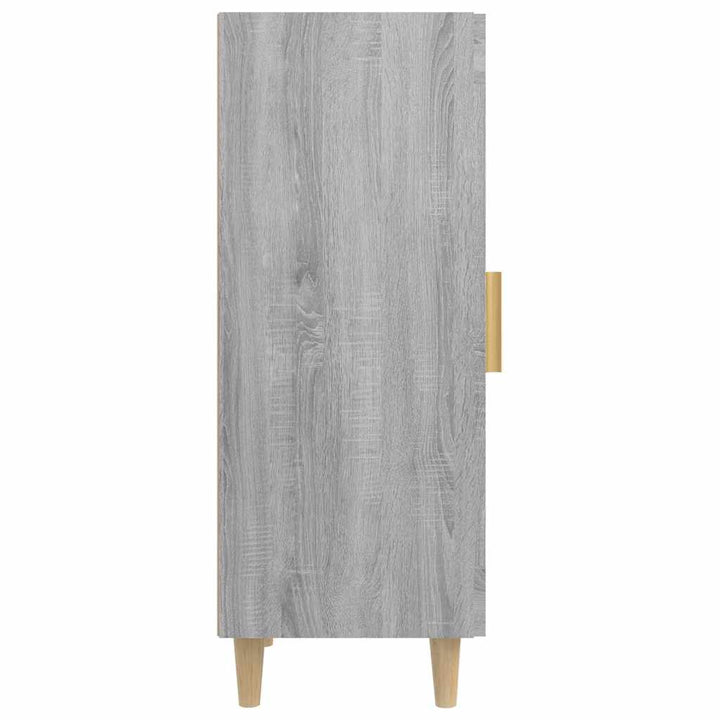 skænk 34,5x34x90 cm konstrueret træ grå sonoma-eg