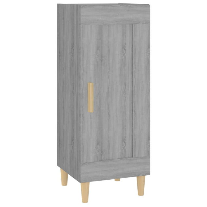 skænk 34,5x34x90 cm konstrueret træ grå sonoma-eg