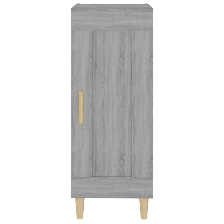 skænk 34,5x34x90 cm konstrueret træ grå sonoma-eg