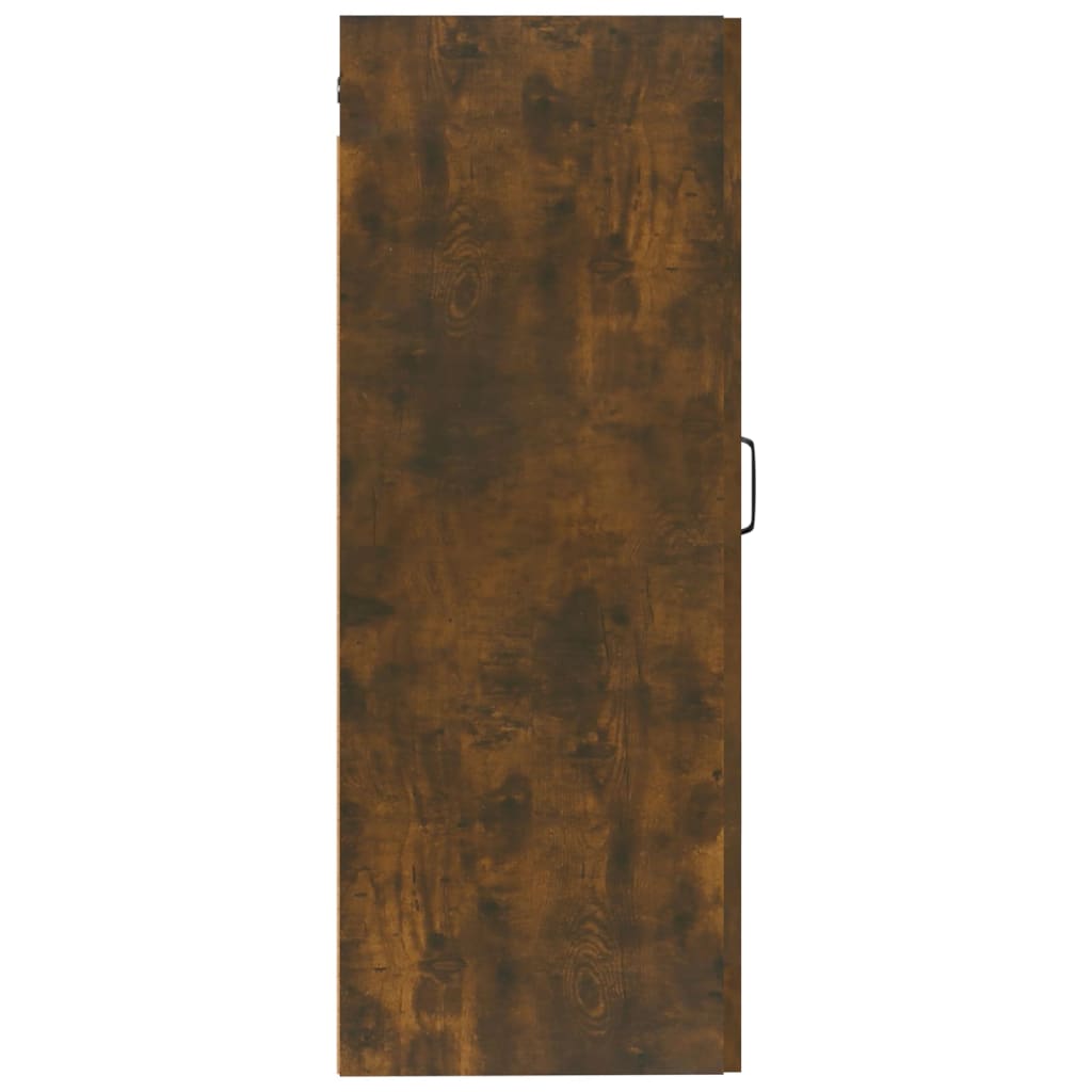 vægskab 35x34x90 cm konstrueret træ røget egetræsfarve
