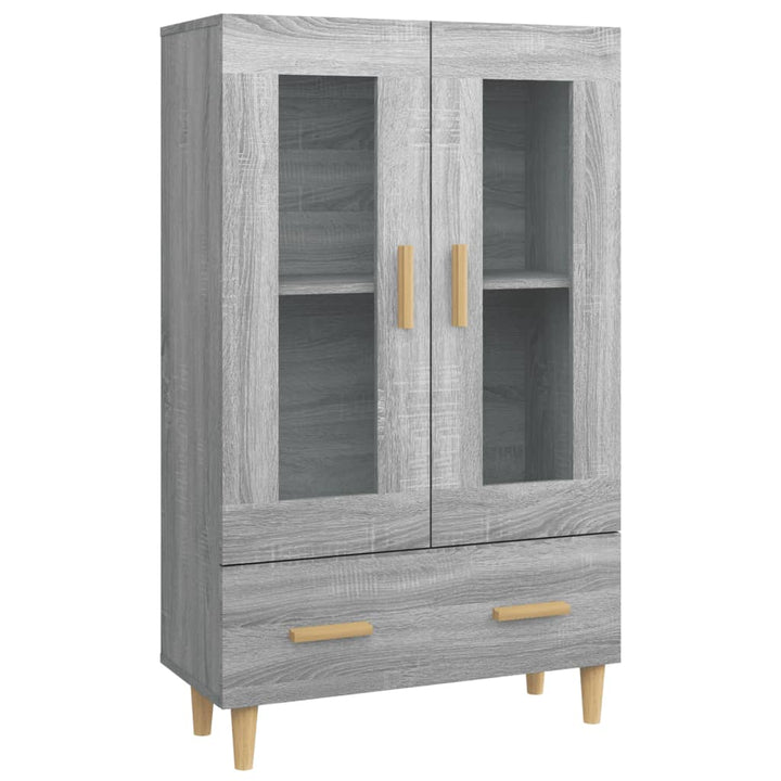 skab 70x31x115 cm konstrueret træ grå sonoma-eg
