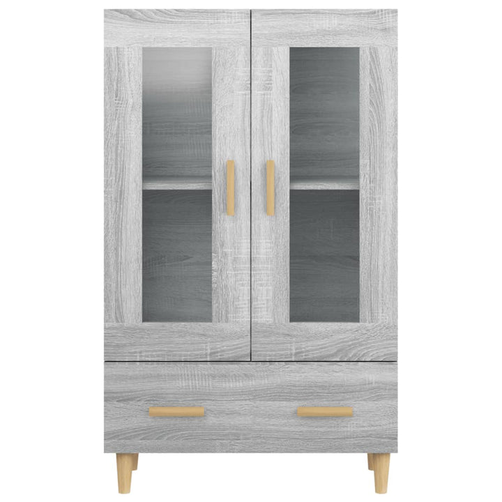 skab 70x31x115 cm konstrueret træ grå sonoma-eg
