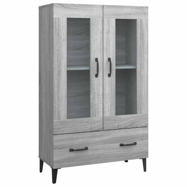 skab 70x31x115 cm konstrueret træ grå sonoma-eg