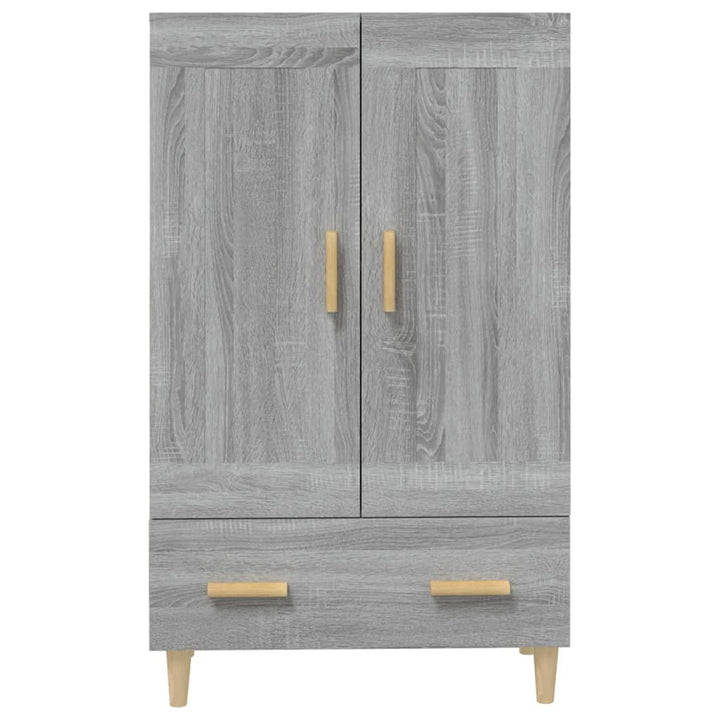 skab 70x31x115 cm konstrueret træ grå sonoma-eg
