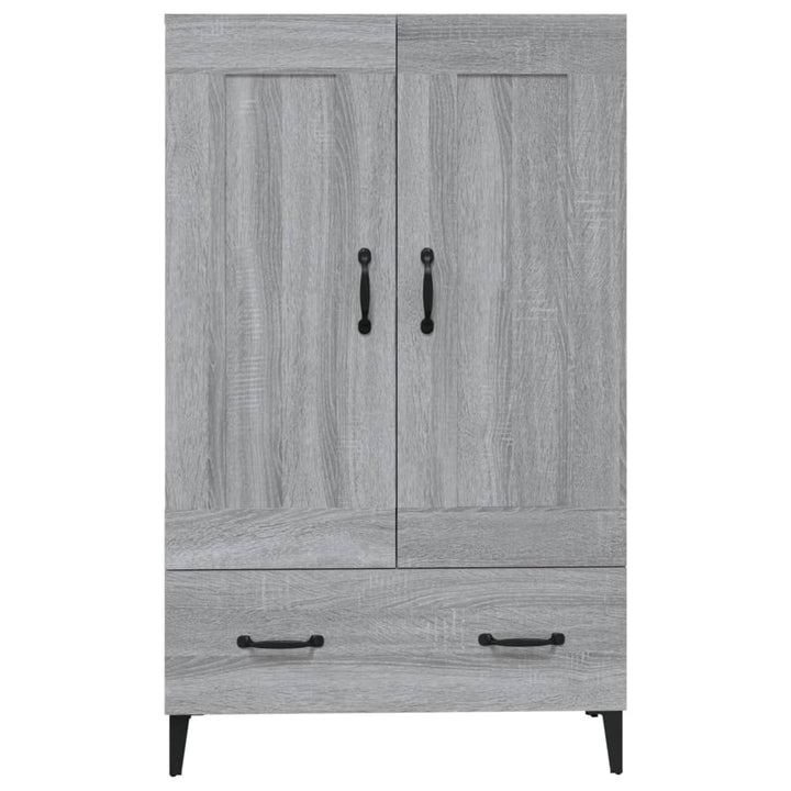 skab 70x31x115 cm konstrueret træ grå sonoma-eg