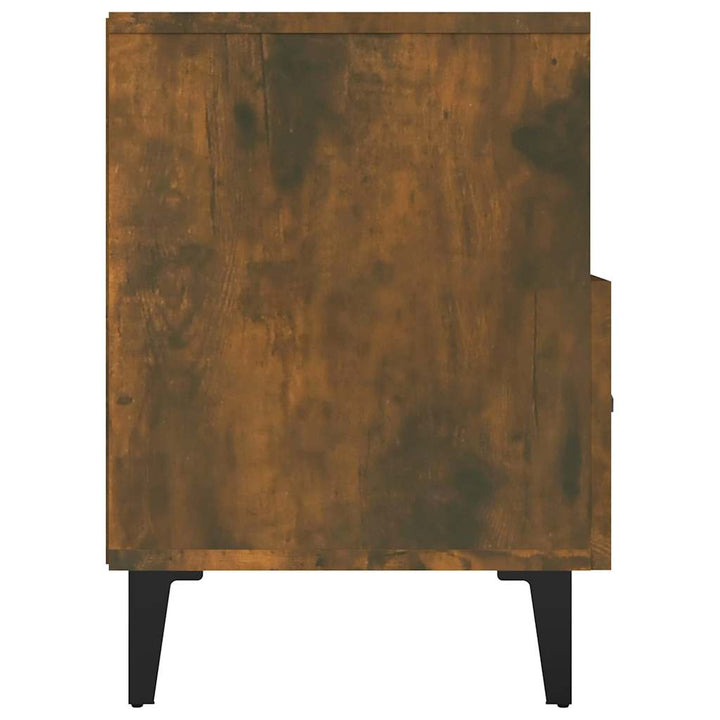 tv-bord 80x36x50 cm konstrueret træ røget egetræsfarve