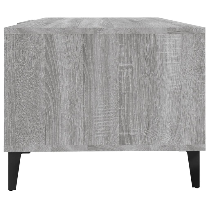 sofabord 102x50x40 cm konstrueret træ grå sonoma-eg