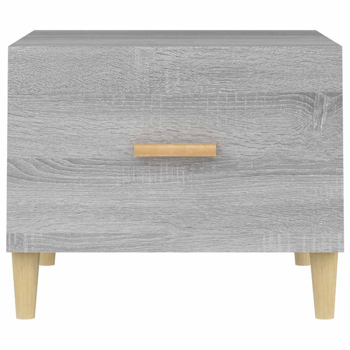 sofabord 50x50x40 cm konstrueret træ grå sonoma-eg