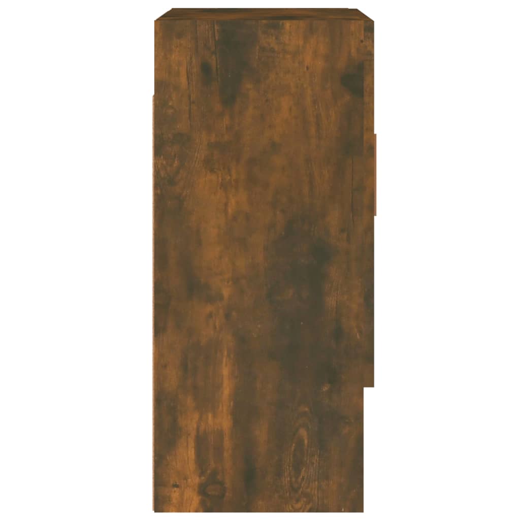 vægskab 60x31x70 cm konstrueret træ røget egetræsfarve