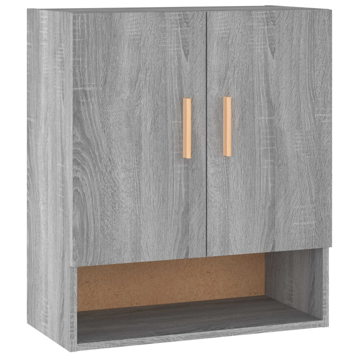 vægskab 60x31x70 cm konstrueret træ grå sonoma-eg