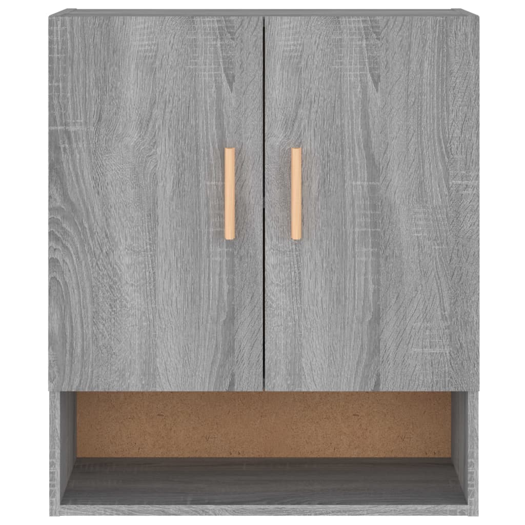 vægskab 60x31x70 cm konstrueret træ grå sonoma-eg