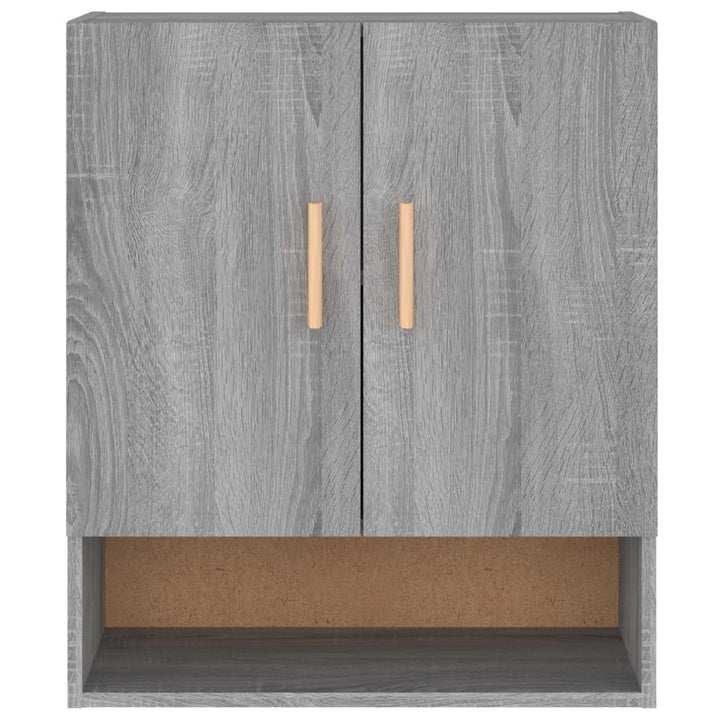 vægskab 60x31x70 cm konstrueret træ grå sonoma-eg