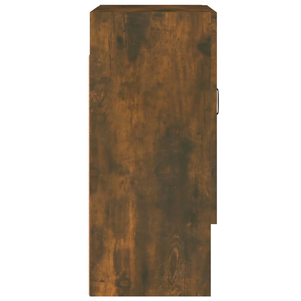 vægskab 60x31x70 cm konstrueret træ røget egetræsfarve