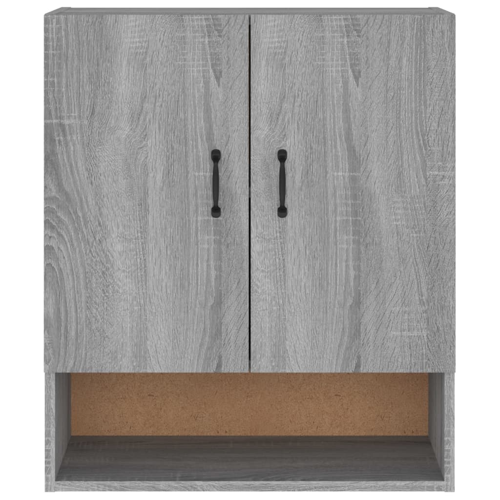 vægskab 60x31x70 cm konstrueret træ grå sonoma-eg