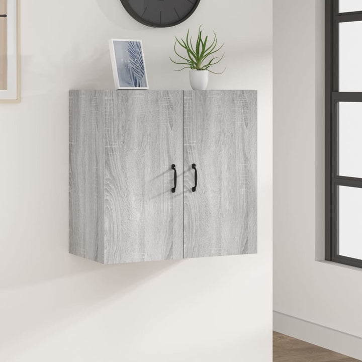 vægskab 60x31x60 cm konstrueret træ grå sonoma-eg