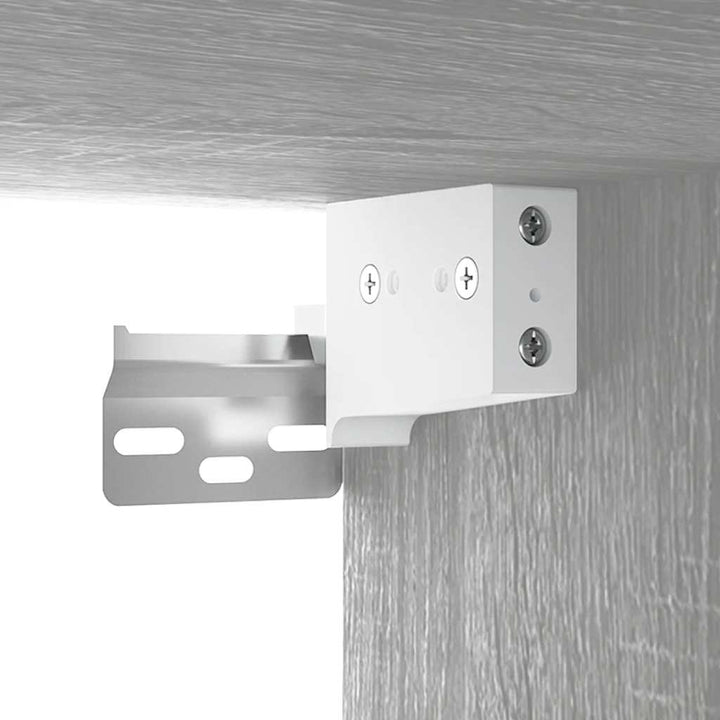 tv-skabe 2 stk. 80x30x30 cm konstrueret træ grå sonoma-eg