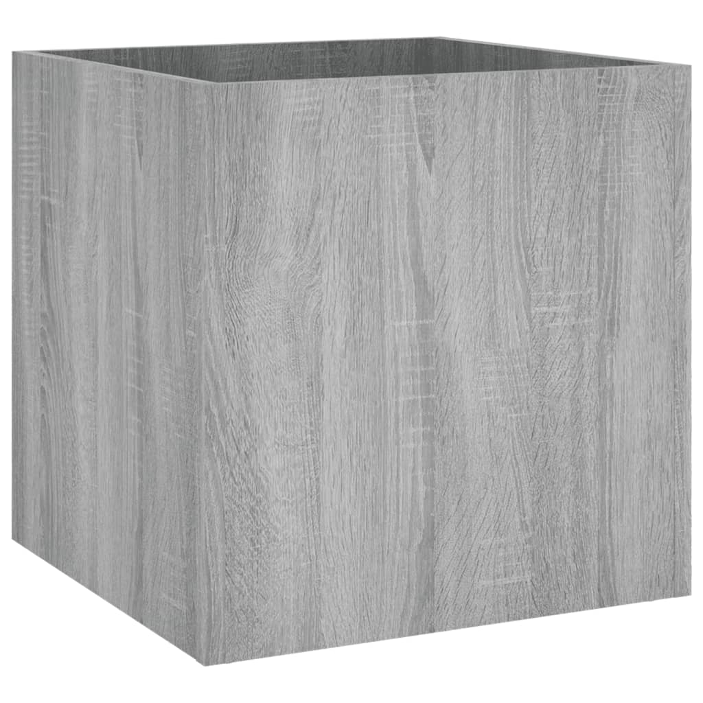 plantekasse 40x40x40 cm konstrueret træ grå sonoma-eg