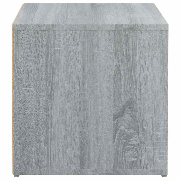 opbevaringsskab 40,5x40x40 cm konstrueret træ grå sonoma-eg