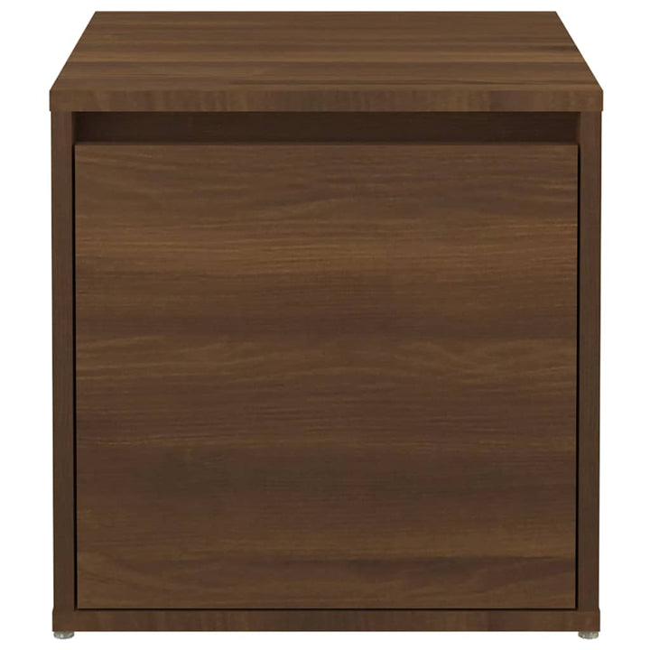 opbevaringsskab 40,5x40x40 cm konstrueret træ brunt egetræ