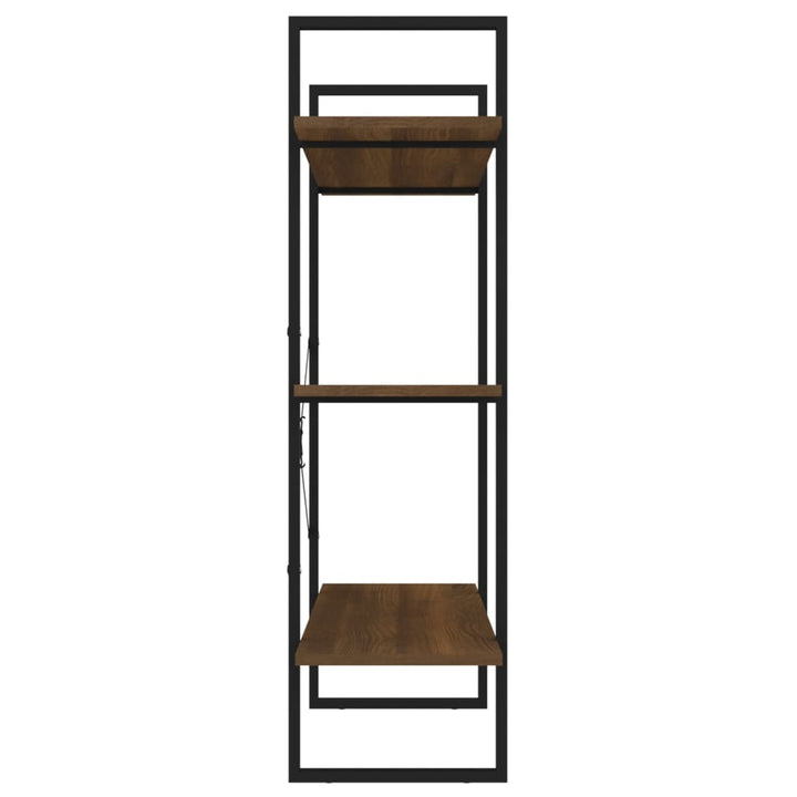bogreol 100x30x105 cm konstrueret træ sonoma-eg