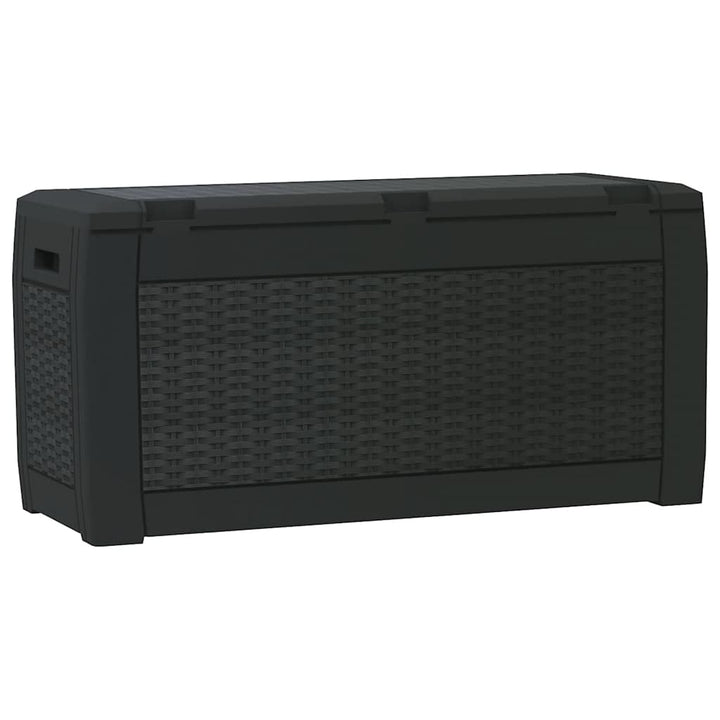 opbevaringskasse til haven 119x48x60 cm polypropylen antracit