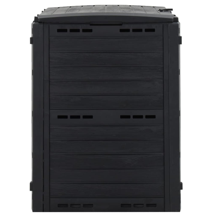 kompostbeholder 280 l polypropylen sort