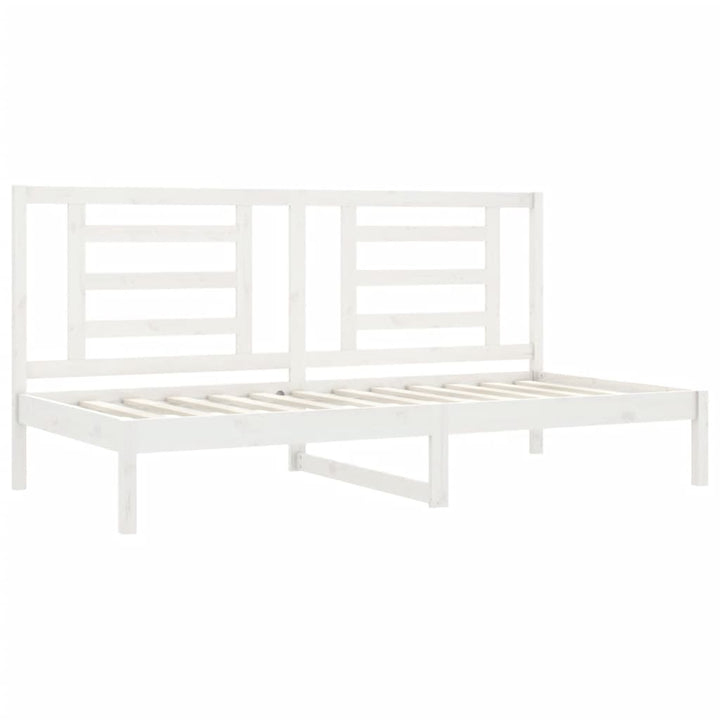 daybed uden madras 90x200 cm massivt fyrretræ hvid