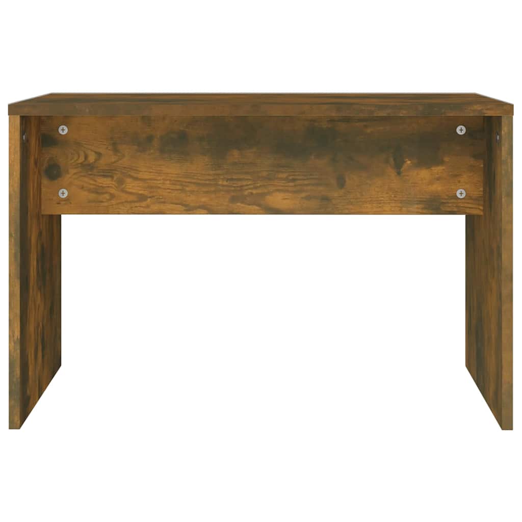 konsolbordsæt 74,5x40x141 cm røget egetræsfinish