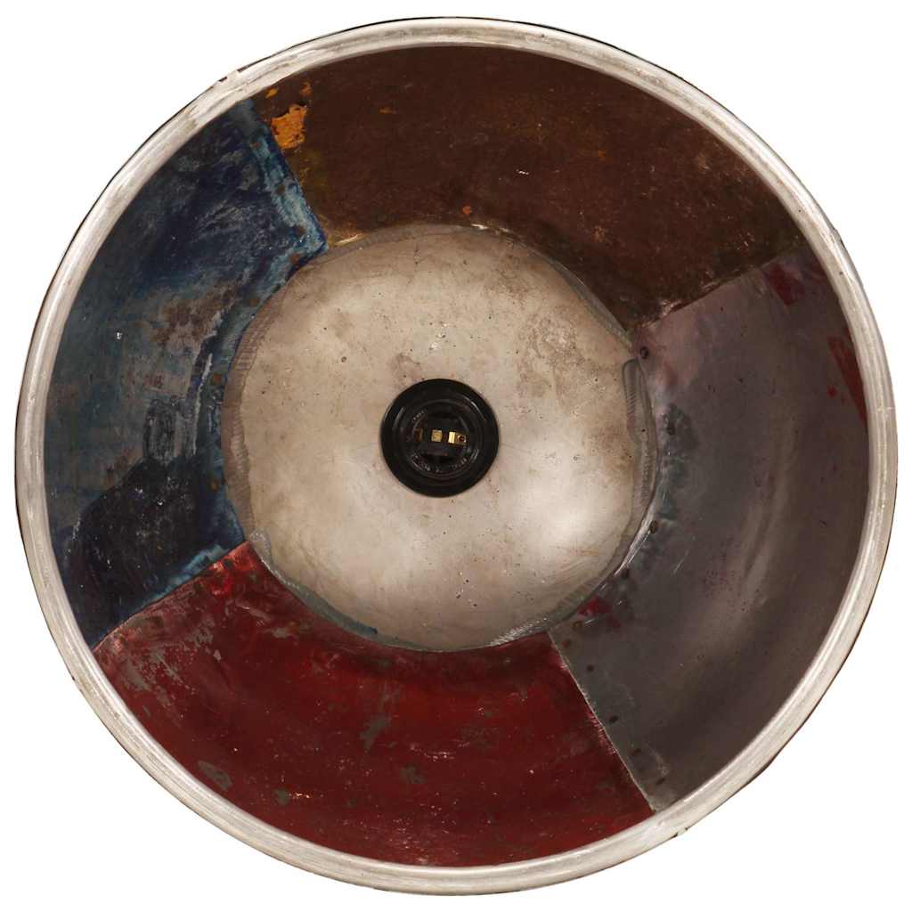 industriel hængelampe 40 cm E27 25 W flerfarvet rund