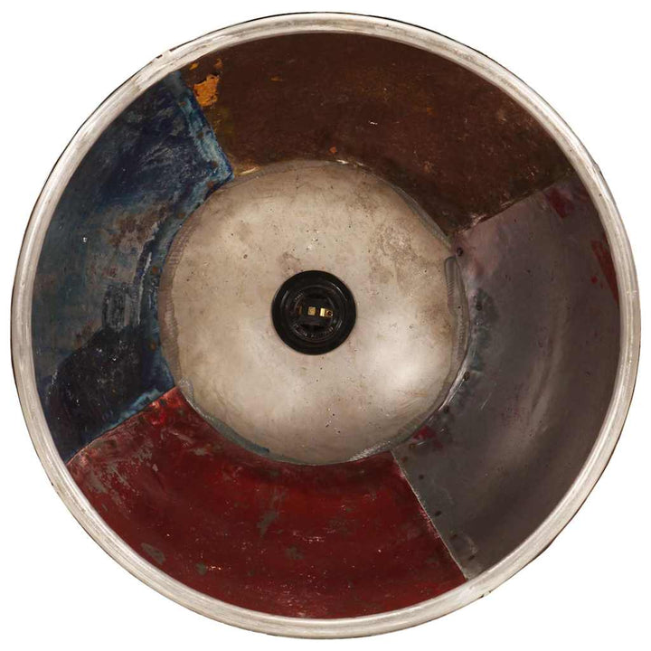 industriel hængelampe 40 cm E27 25 W flerfarvet rund