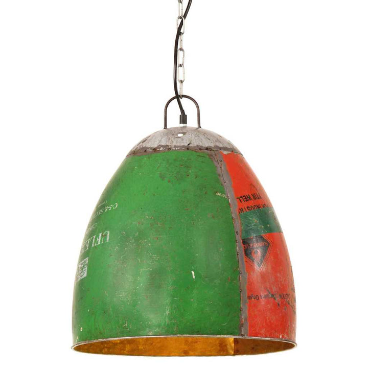 industriel hængelampe 42 cm E27 25 W flerfarvet rund