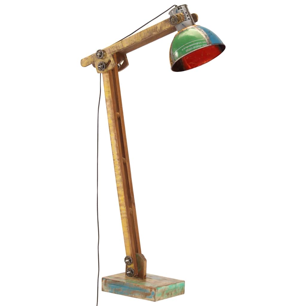 gulvlampe E27 flerfarvet