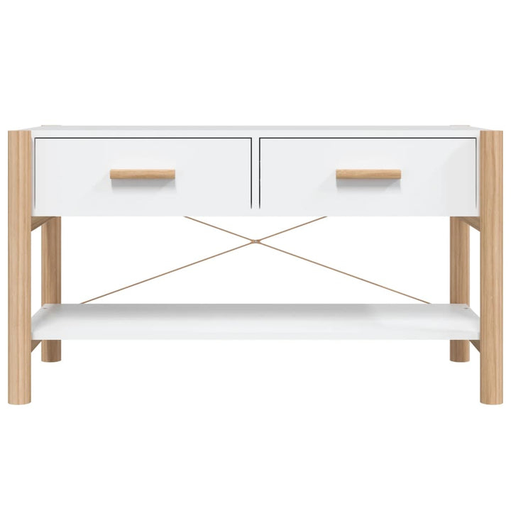 tv-bord 82x38x45 cm konstrueret træ hvid