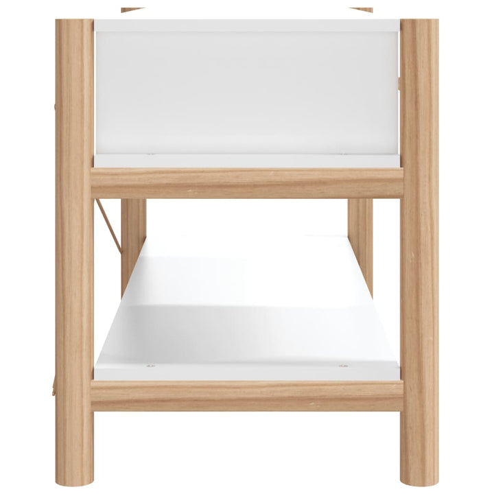 tv-bord 82x38x45 cm konstrueret træ hvid