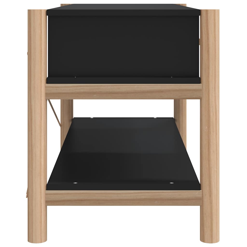 tv-bord 82x38x45 cm konstrueret træ sort