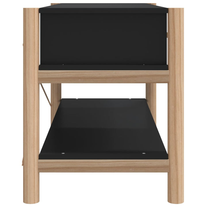 tv-bord 82x38x45 cm konstrueret træ sort