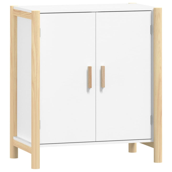 skænk 62x38x70 cm konstrueret træ hvid