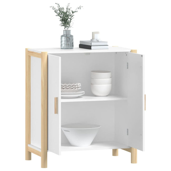 skænk 62x38x70 cm konstrueret træ hvid