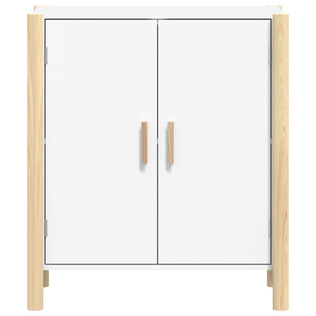 skænk 62x38x70 cm konstrueret træ hvid