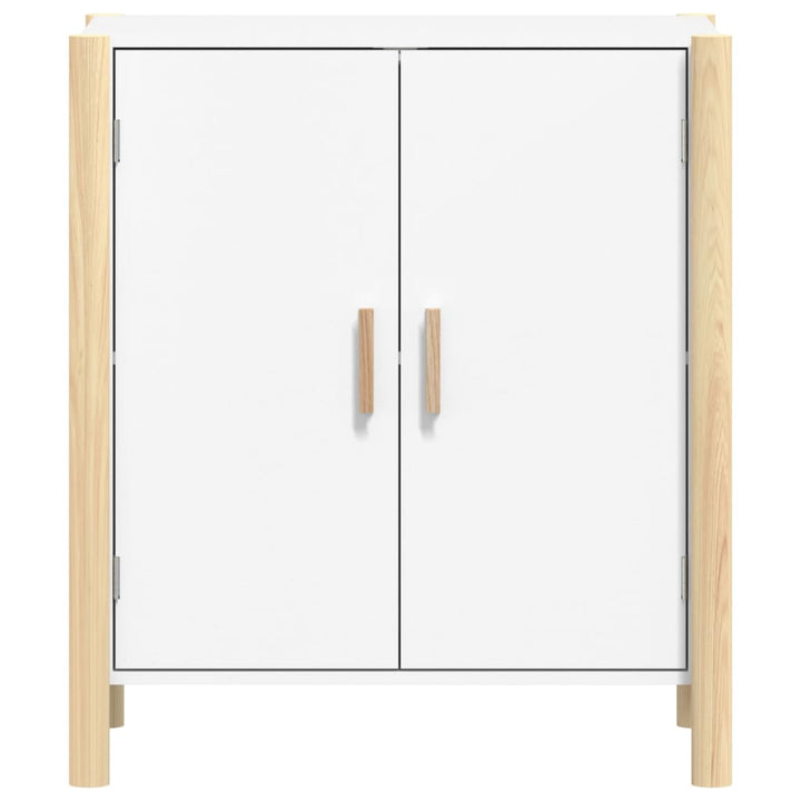 skænk 62x38x70 cm konstrueret træ hvid