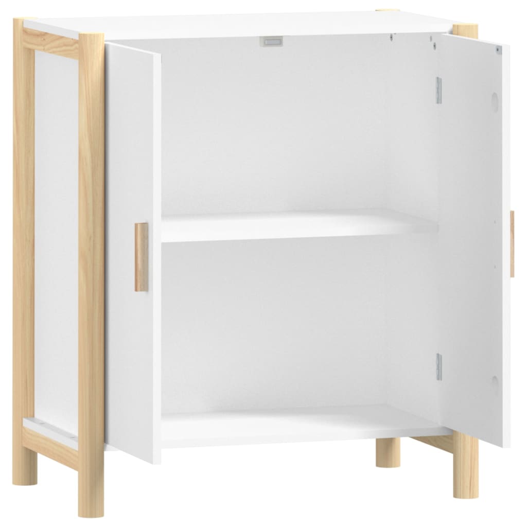 skænk 62x38x70 cm konstrueret træ hvid