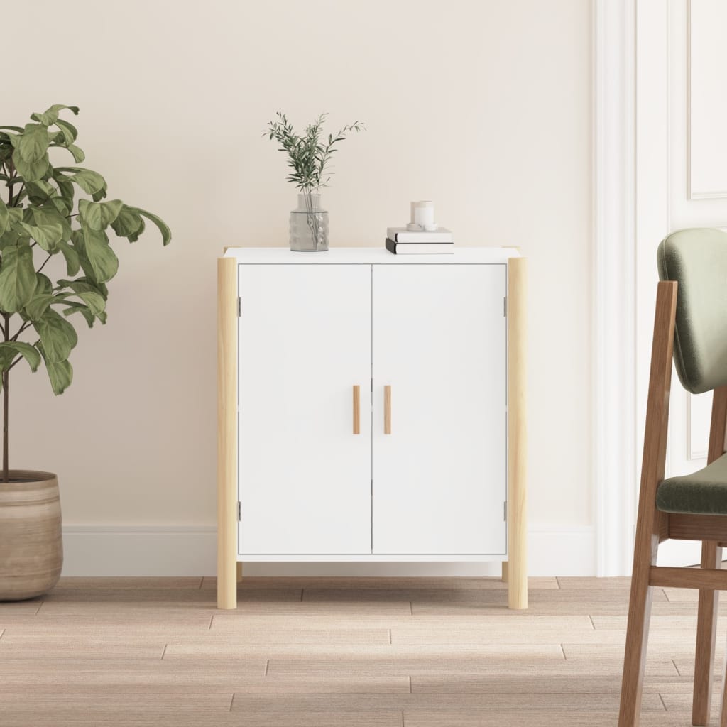 skænk 62x38x70 cm konstrueret træ hvid