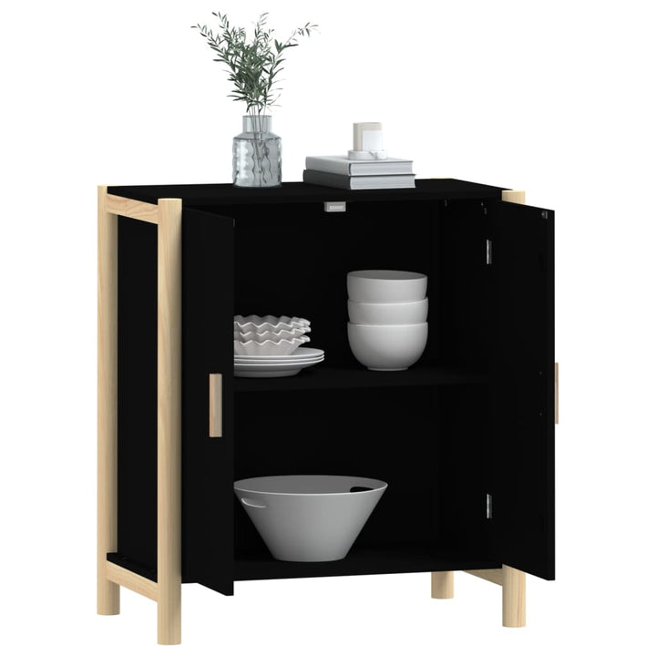 skænk 62x38x70 cm konstrueret træ sort