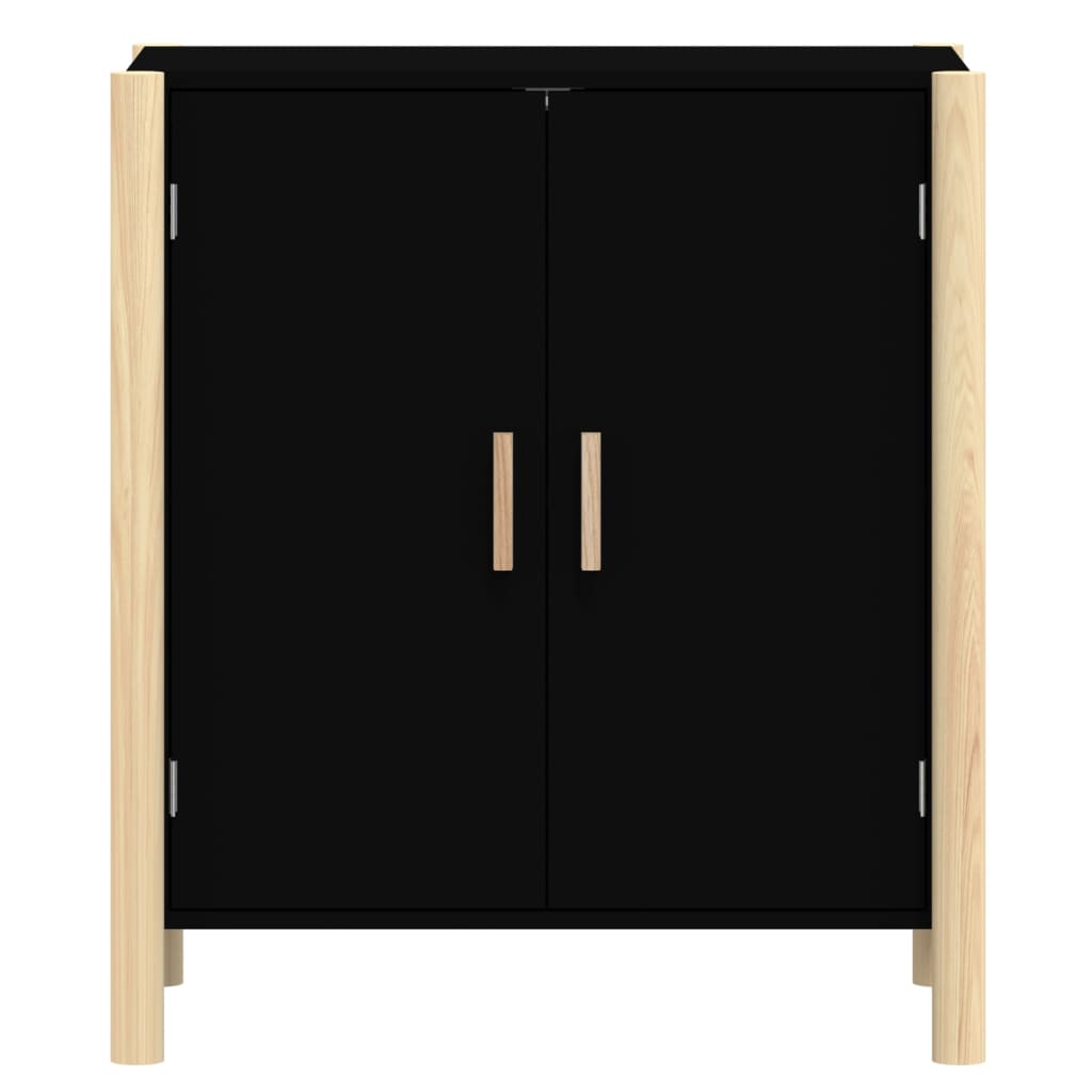 skænk 62x38x70 cm konstrueret træ sort