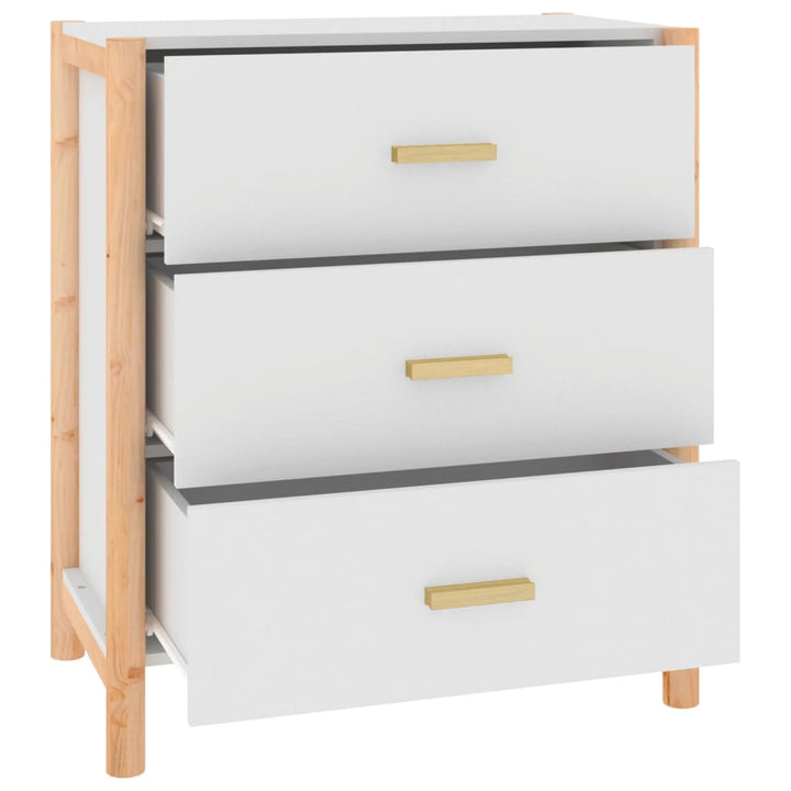 skænk 62x38x70 cm konstrueret træ hvid
