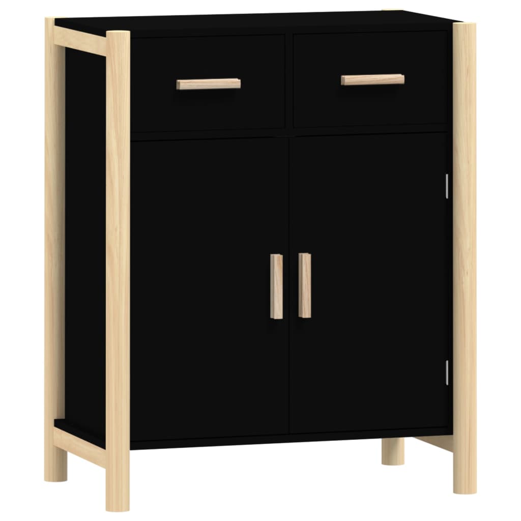 skænk 62x38x75 cm konstrueret træ sort