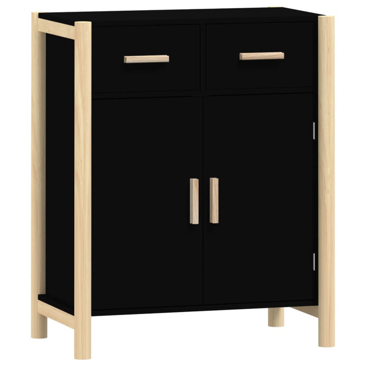 skænk 62x38x75 cm konstrueret træ sort
