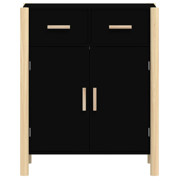 skænk 62x38x75 cm konstrueret træ sort