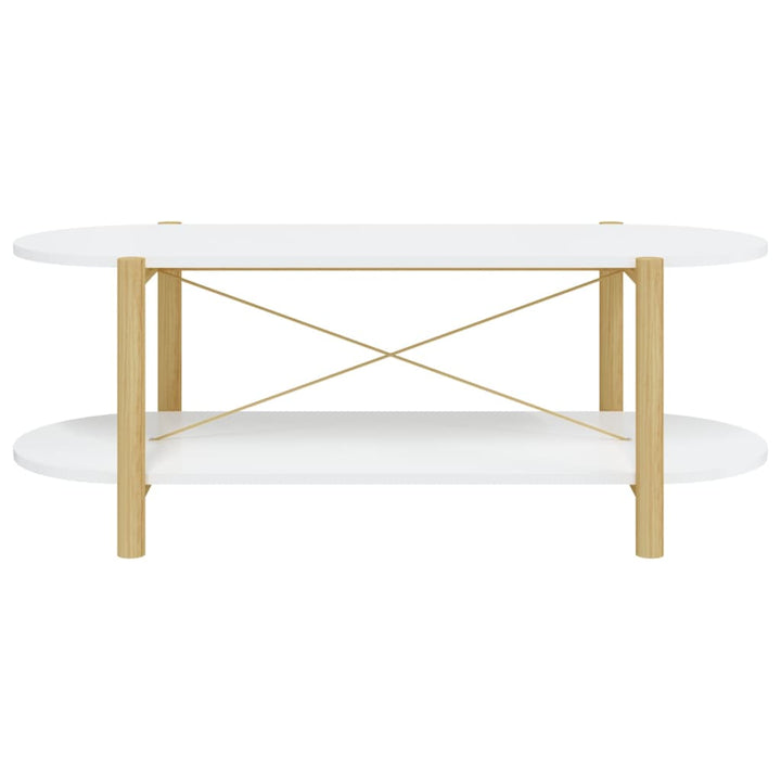 sofabord 110x48x40 cm konstrueret træ hvid