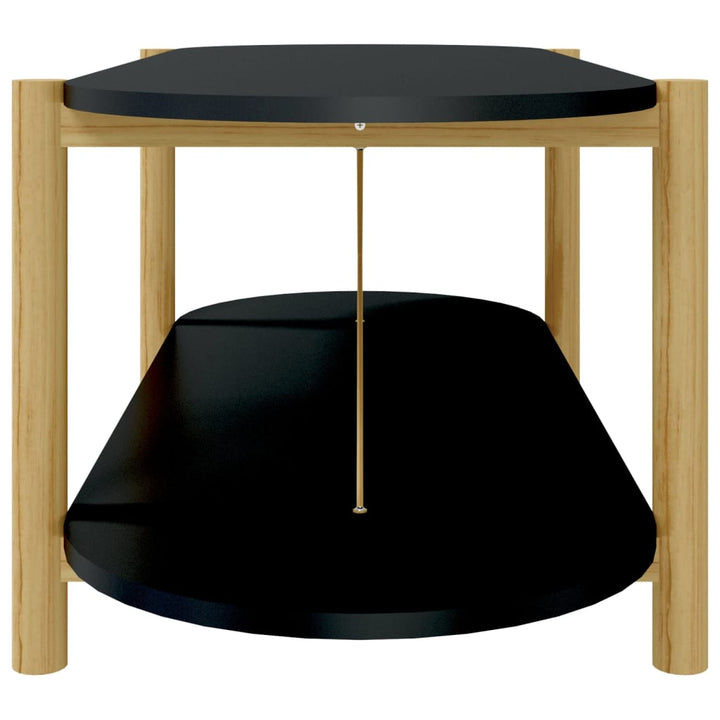sofabord 110x48x40 cm konstrueret træ sort